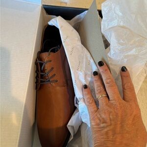 Alfani Men's Brown Leather Derbys
